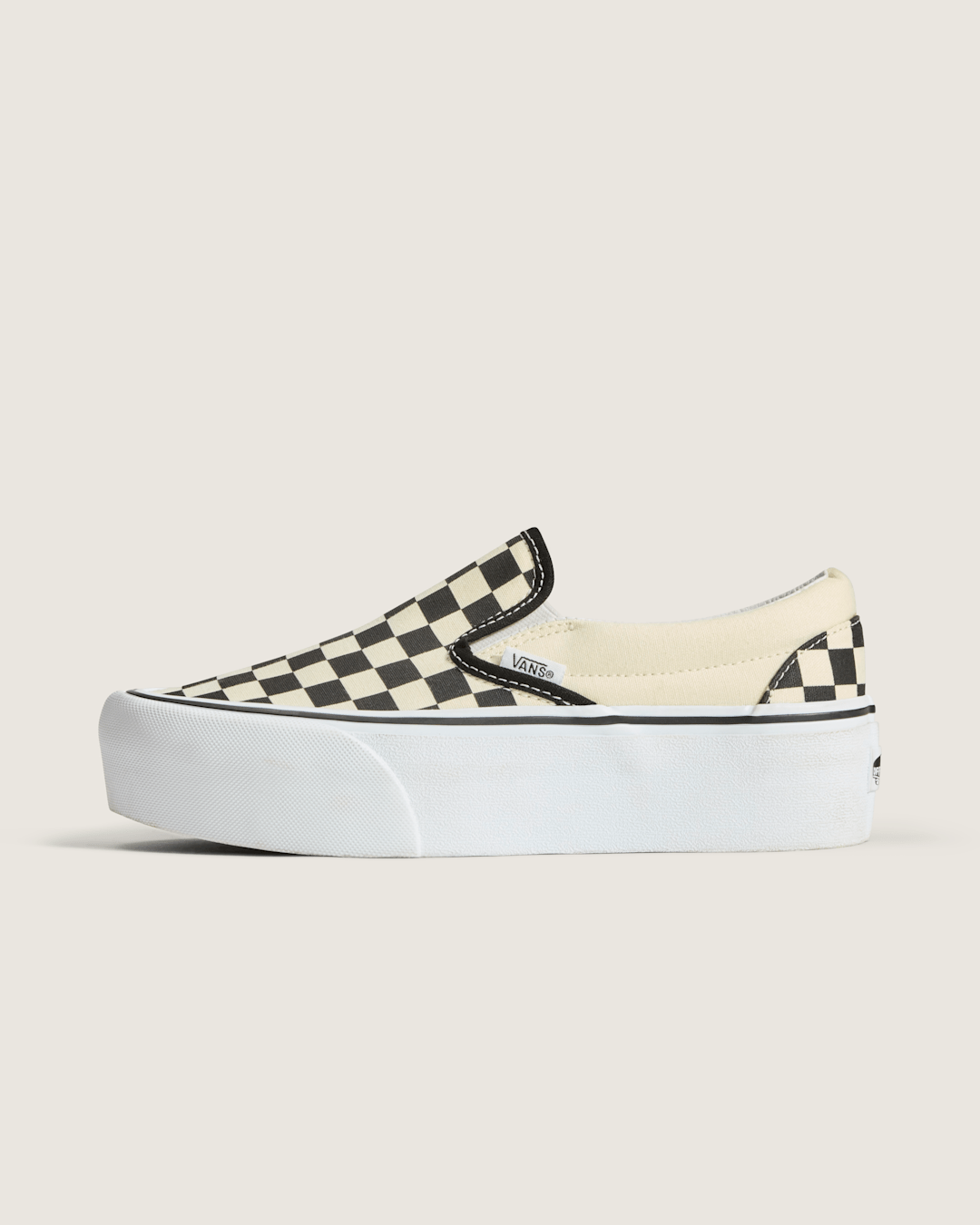 Vans Classic Slip-On Stackform Checkerboard Black/Classic White Shoe