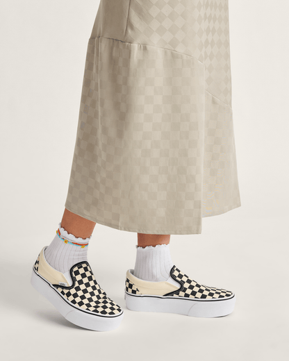Vans Classic Slip-On Stackform Checkerboard Black/Classic White Shoe