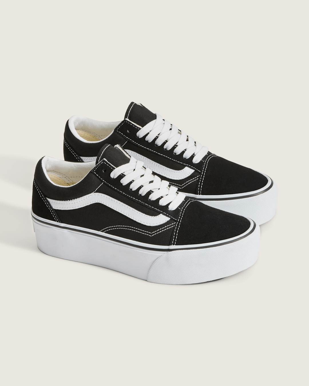 Vans Old Skool Stackform Suede/Canvas Black/True White Shoe