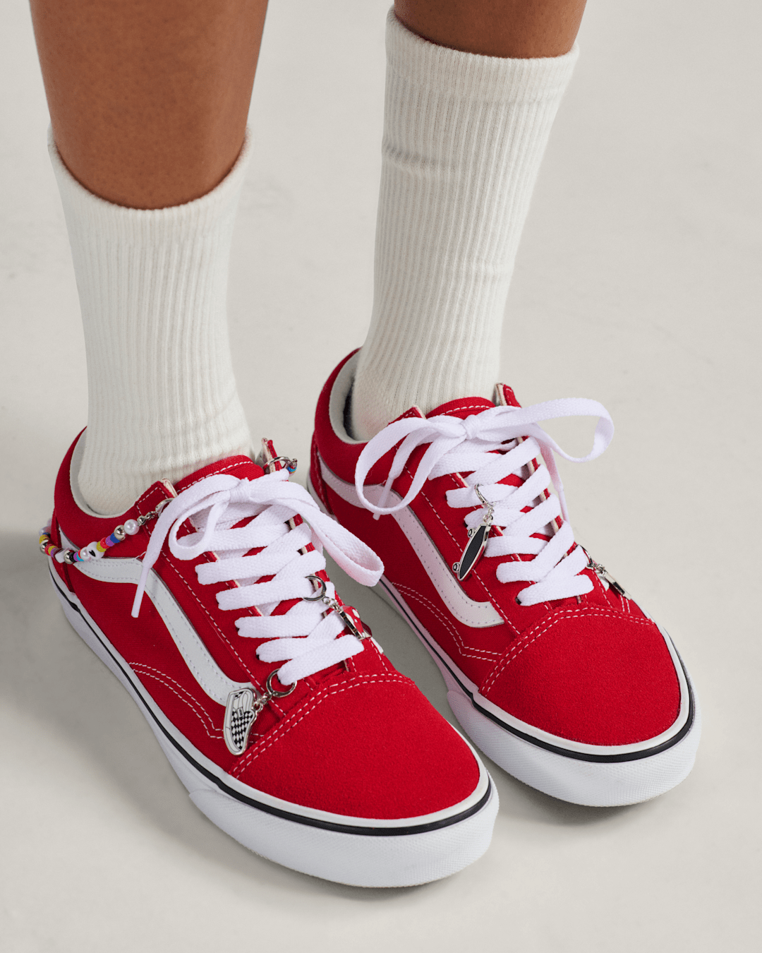 Vans Vans Beaded Board Shoe Charm Set in Red