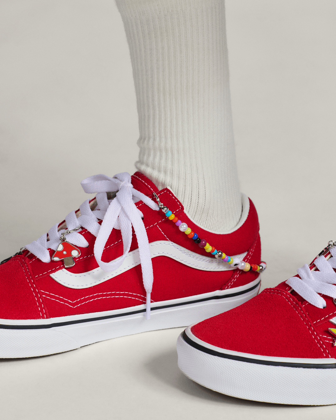 Vans Vans Beaded Board Shoe Charm Set in Red