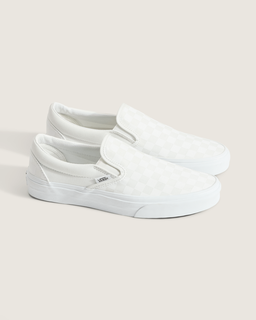 Vans Classic Checkerboard Slip-On True White/True White Classics Shoe