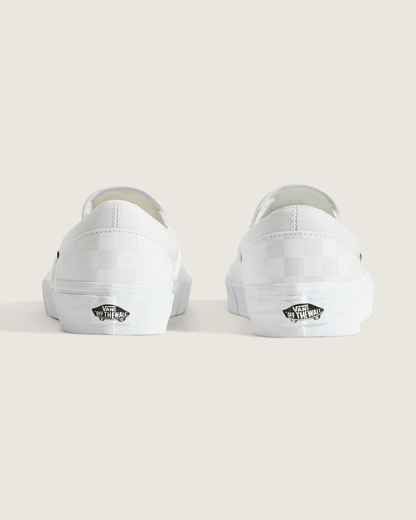 Vans Classic Checkerboard Slip-On True White/True White Classics Shoe