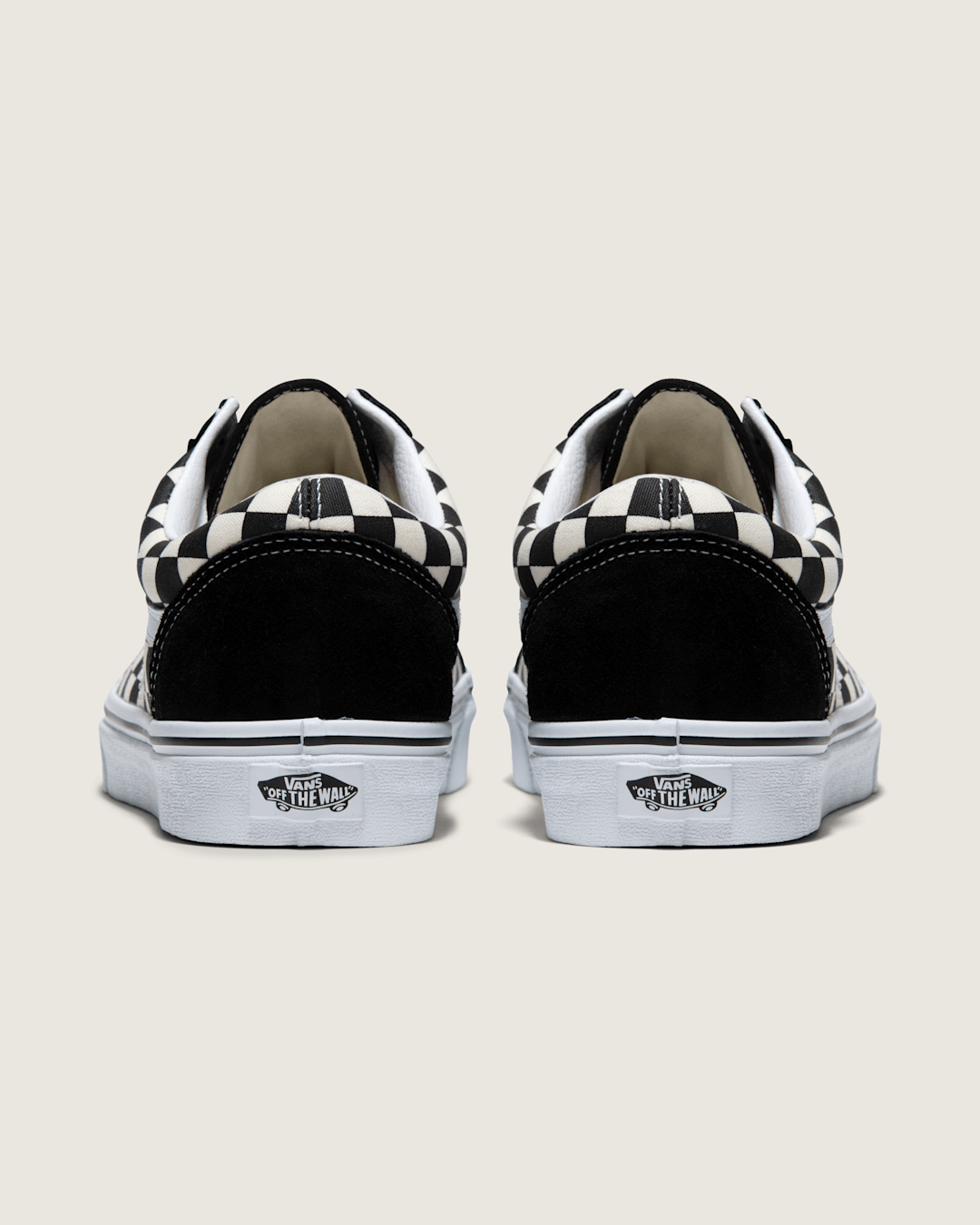 Vans Old Skool Checkerboard Shoe in Checkerboard Black / White