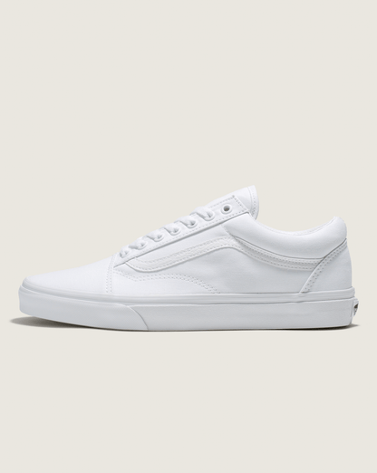 Vans Old Skool Wide Canvas True White Classics Shoe