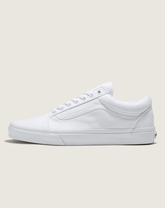 Vans Old Skool Wide Canvas True White Classics Shoe