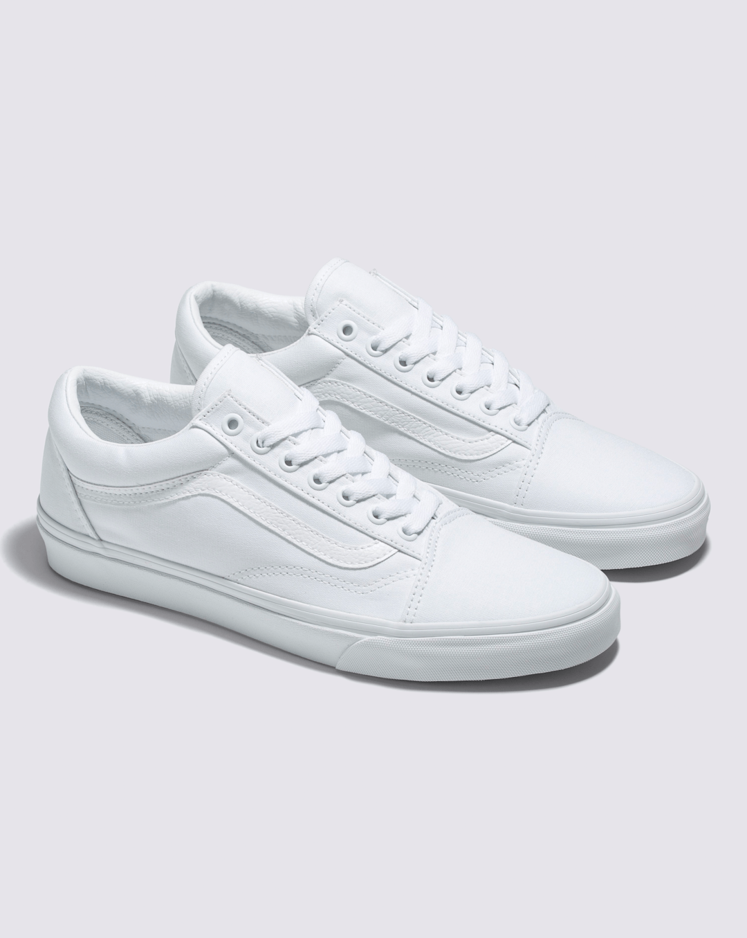 Vans Old Skool Wide Canvas True White Classics Shoe