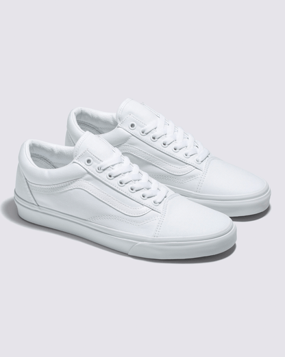 Vans Old Skool Wide Canvas True White Classics Shoe