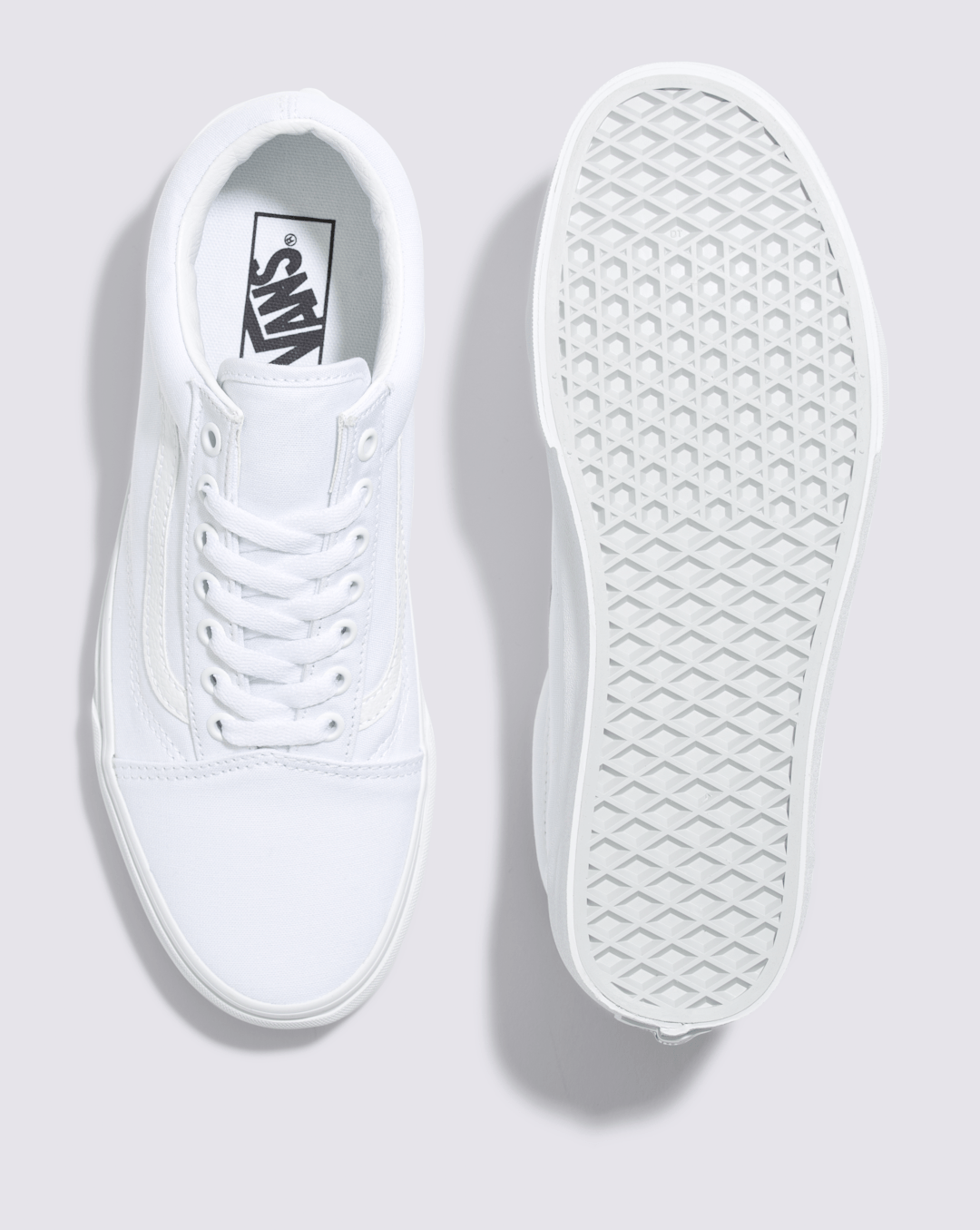 Vans Old Skool Wide Canvas True White Classics Shoe