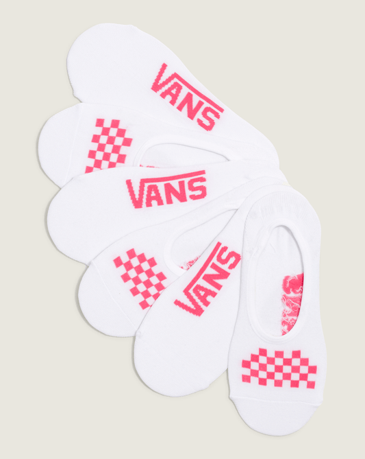 Vans Classic Canoodle 6.5-10 3 Pack White/Wild Orchid No Show Socks