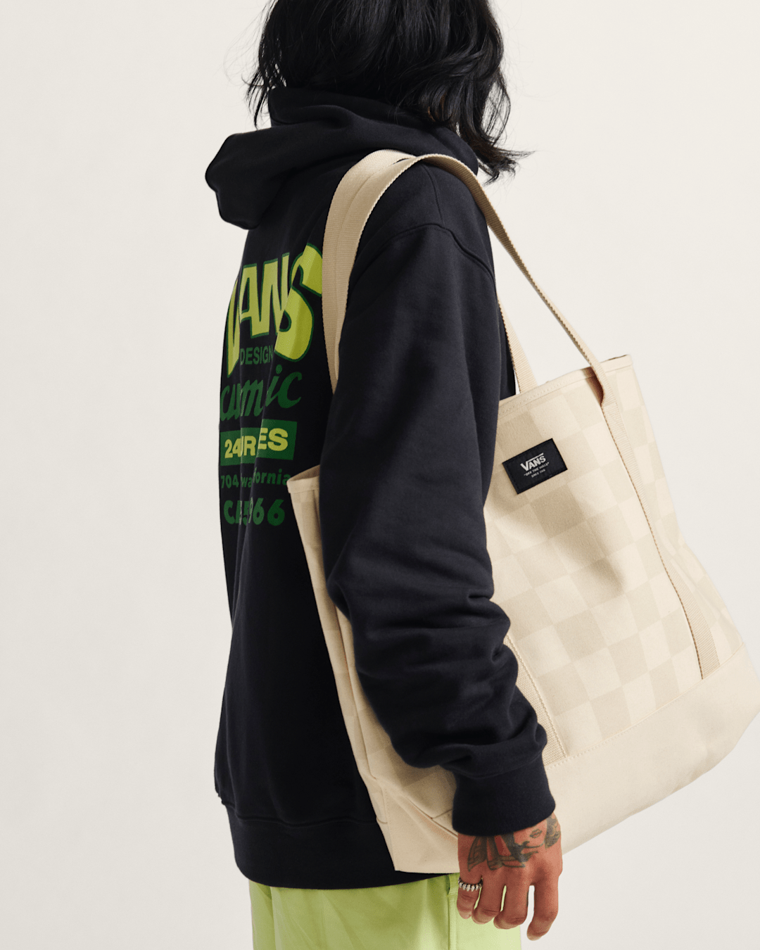 Vans Pergs Tote Bag in Oatmeal Beige