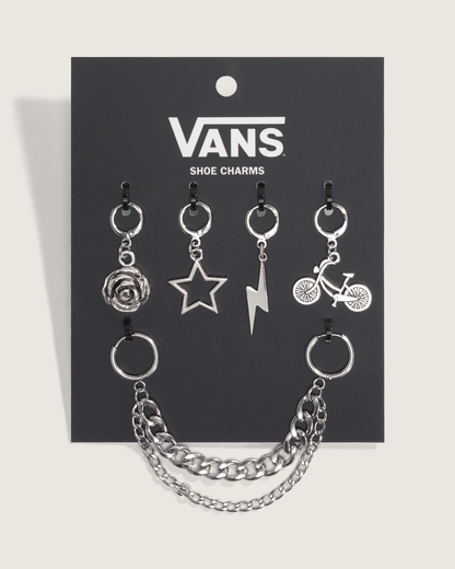 Vans Vans Bold and Bloom Shoe Charm Set in Grey