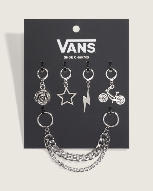 Vans Vans Bold and Bloom Shoe Charm Set in Grey