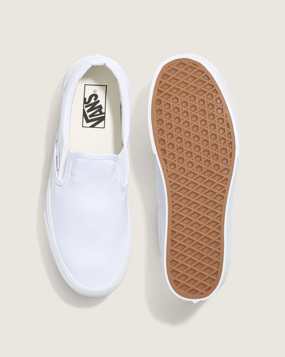 Vans Classic Slip-On Platform Shoe in True White