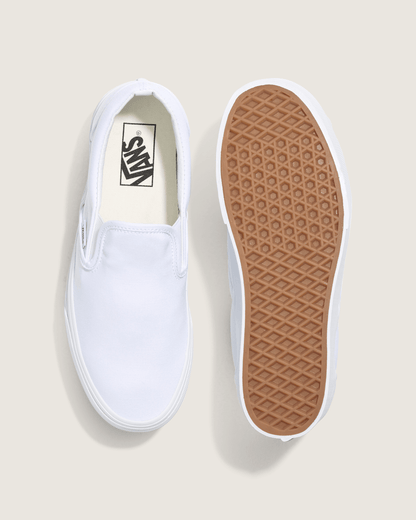 Vans Classic Slip-On Platform Shoe in True White