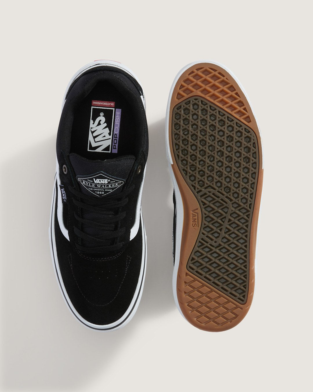 Vans Skate Kyle Walker Wafflecup Shoe in Black / White
