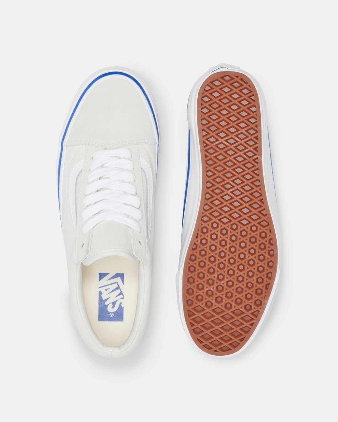 Vans Premium Old Skool Shoe in Off White / White