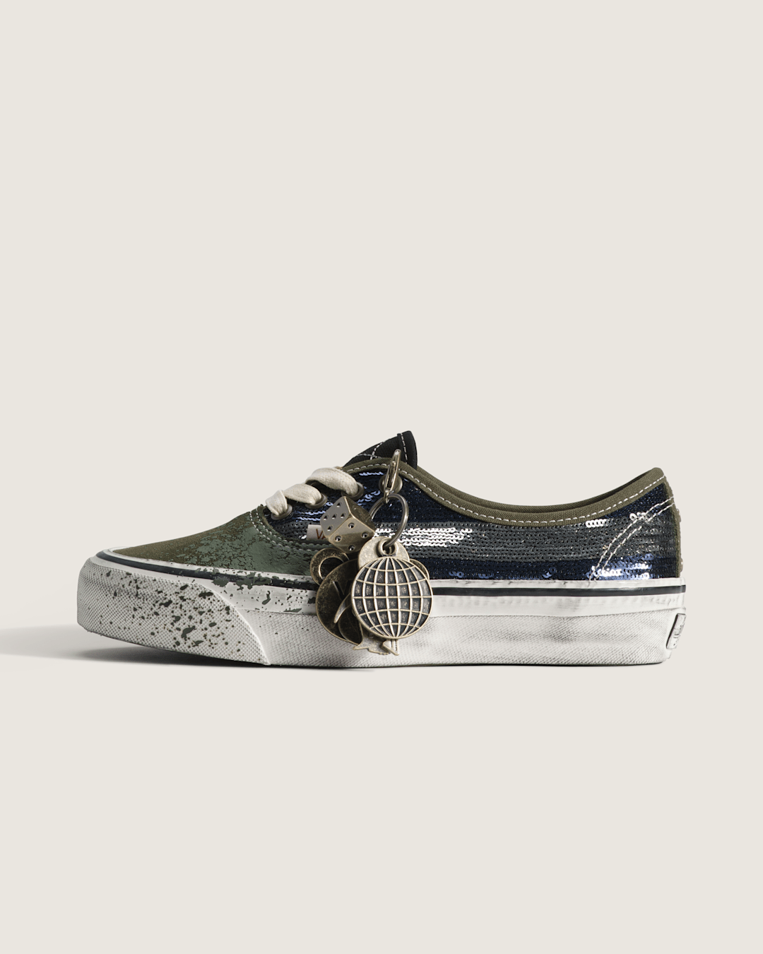 Vans Premium Authentic "Charms" Shoe in Green / Blue