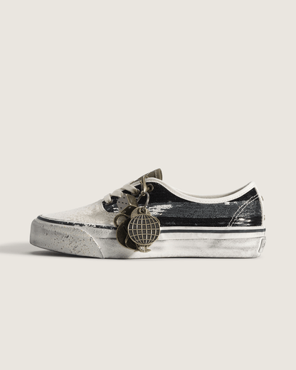 Vans Premium Authentic "Charms" Shoe in Black / White