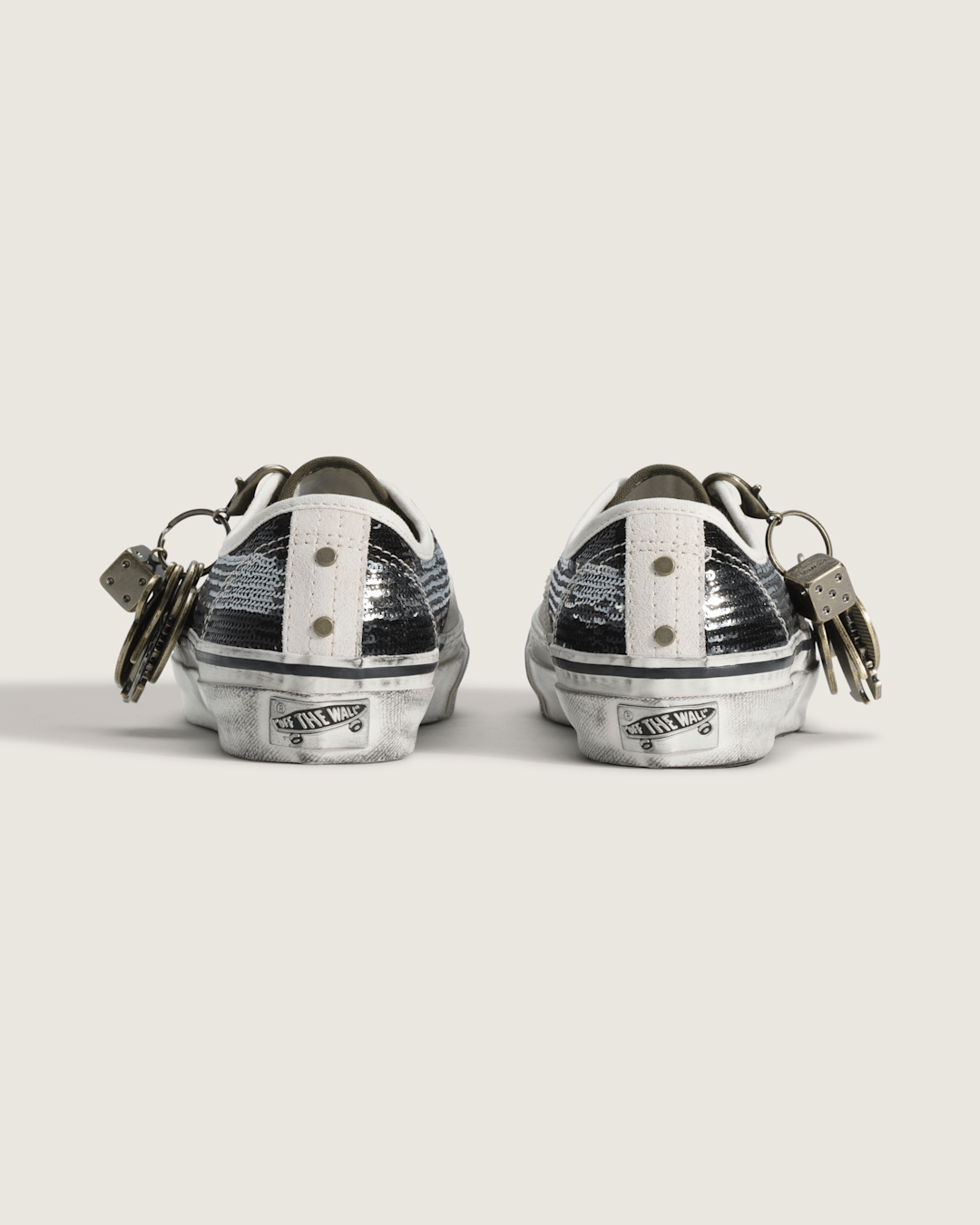 Vans Premium Authentic "Charms" Shoe in Black / White