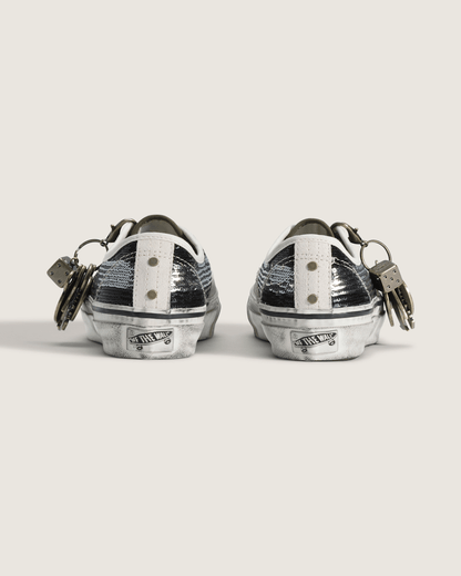 Vans Premium Authentic "Charms" Shoe in Black / White