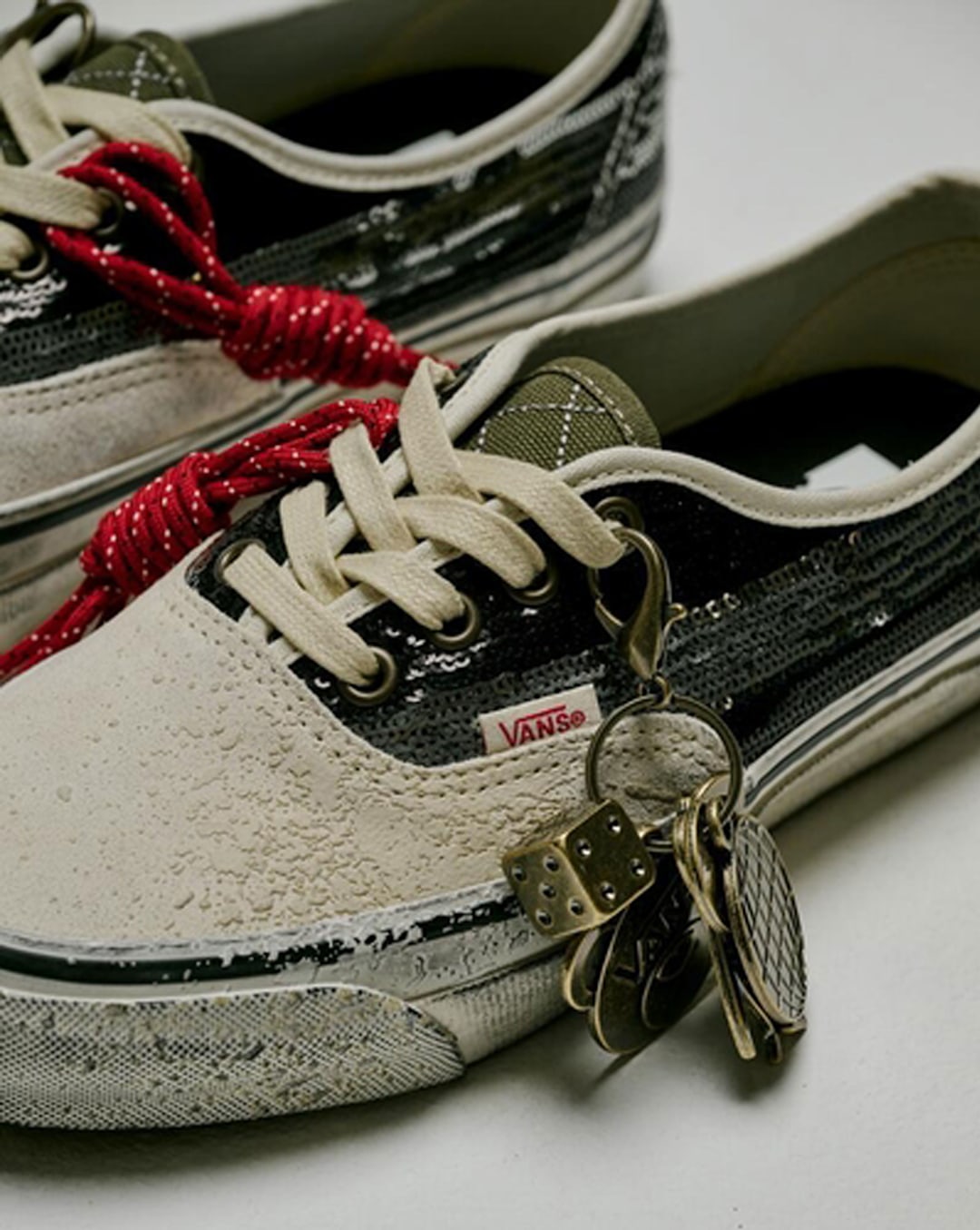Vans Premium Authentic "Charms" Shoe in Black / White
