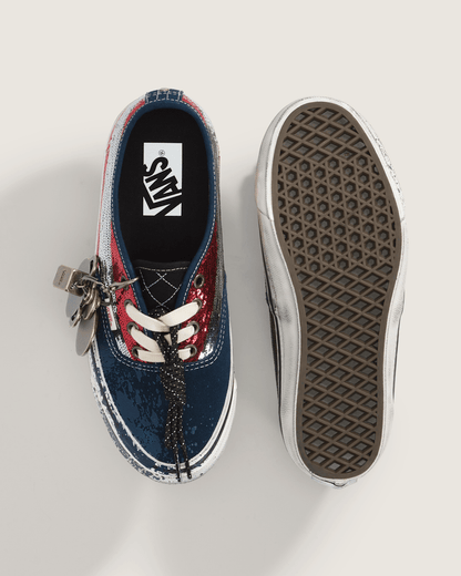 Vans Premium Authentic "Charms" Shoe in Red / Navy