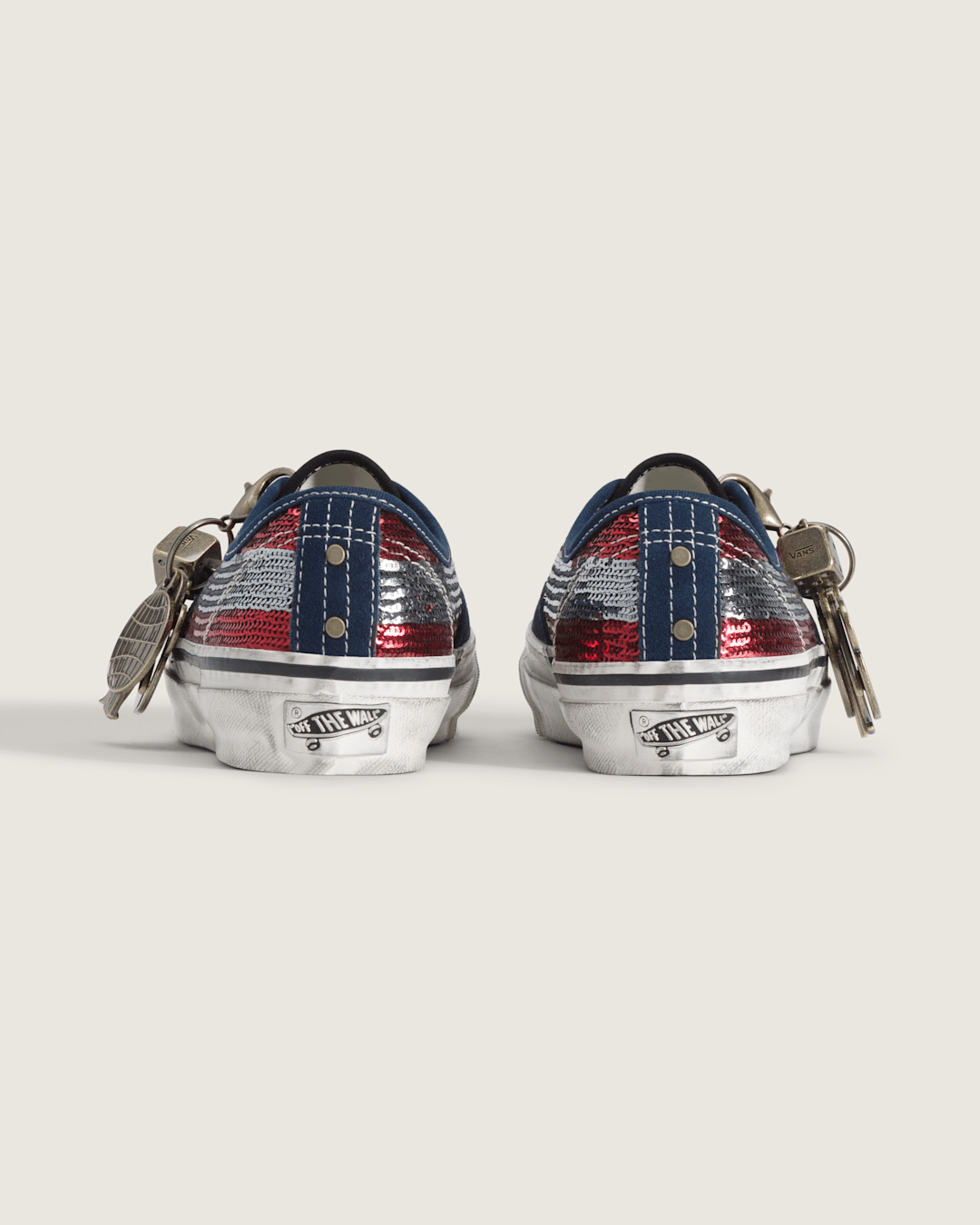 Vans Premium Authentic "Charms" Shoe in Red / Navy