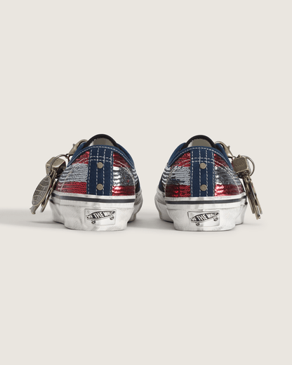 Vans Premium Authentic "Charms" Shoe in Red / Navy