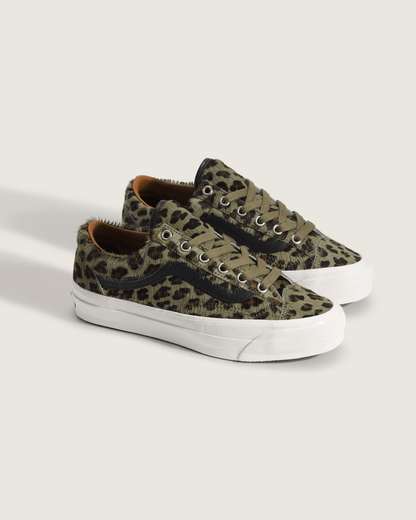 Vans Premium Old Skool 36 Shoe in Cheetah Olive Green
