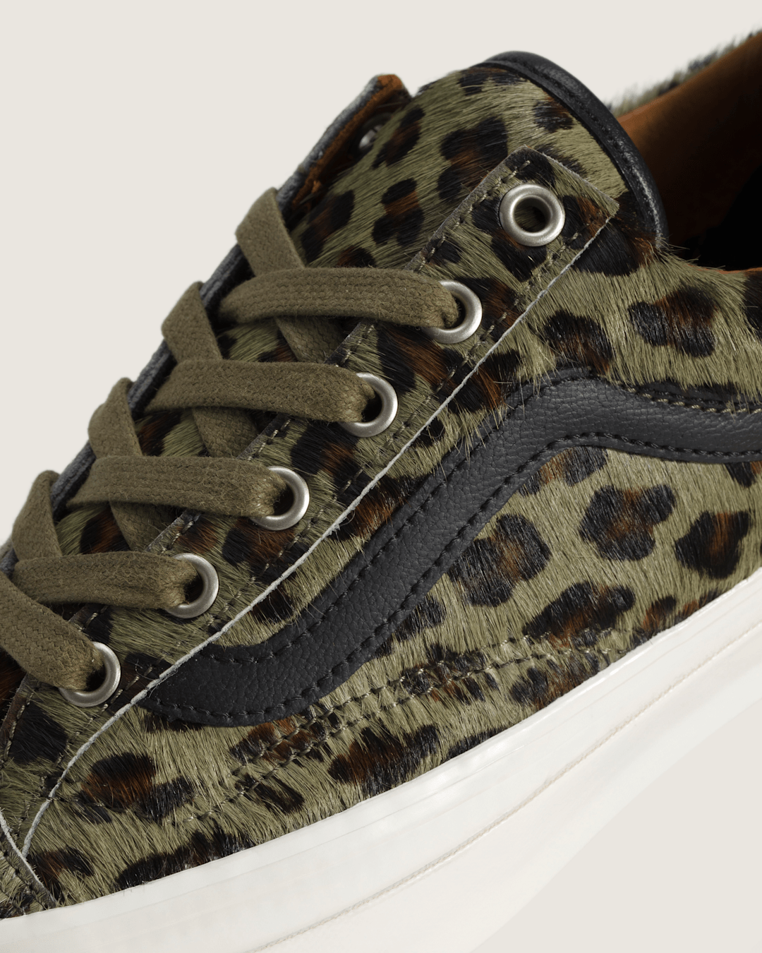 Vans Premium Old Skool 36 Shoe in Cheetah Olive Green