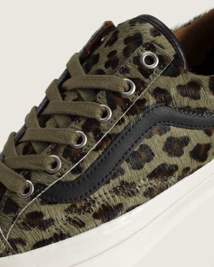 Vans Premium Old Skool 36 Shoe in Cheetah Olive Green