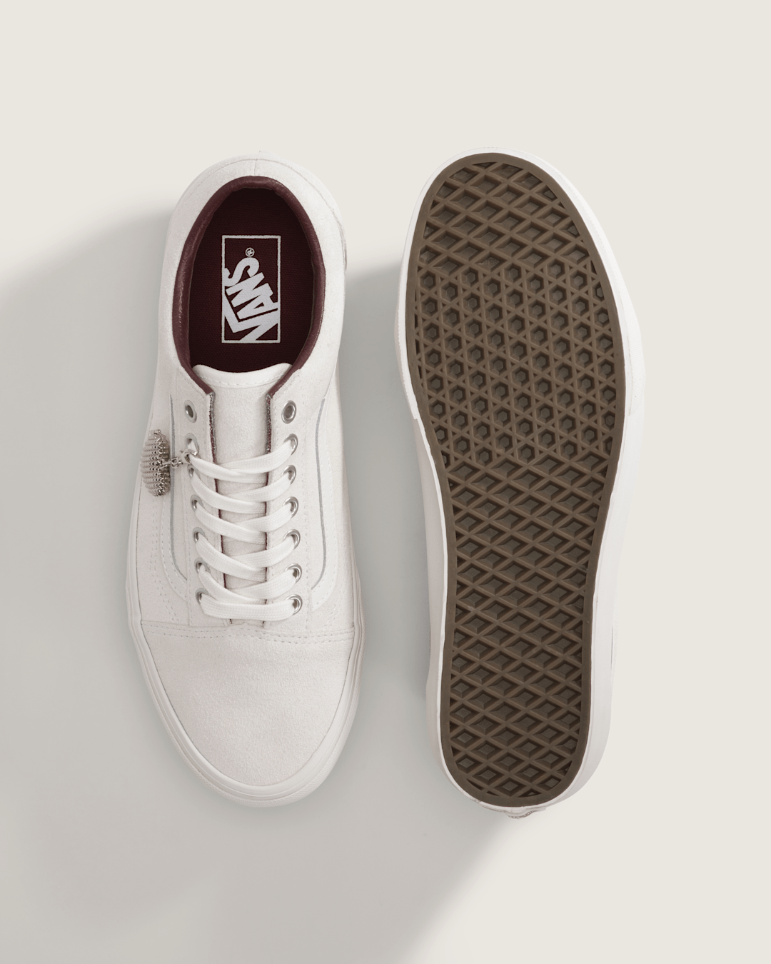Vans Old Skool Shoe in Blanc De Blanc White