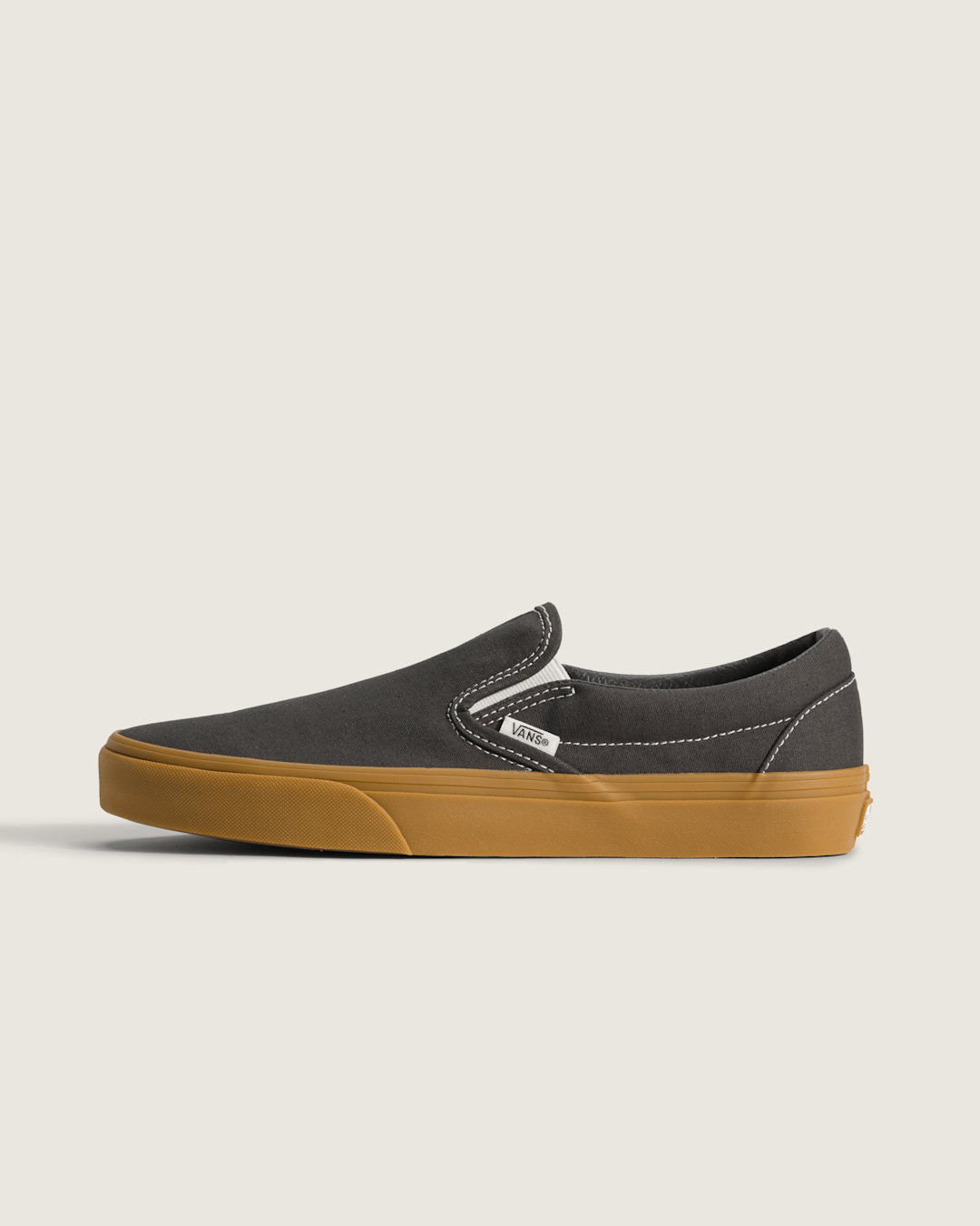 Vans Classic Slip-On Shoe in Gum Faded Black