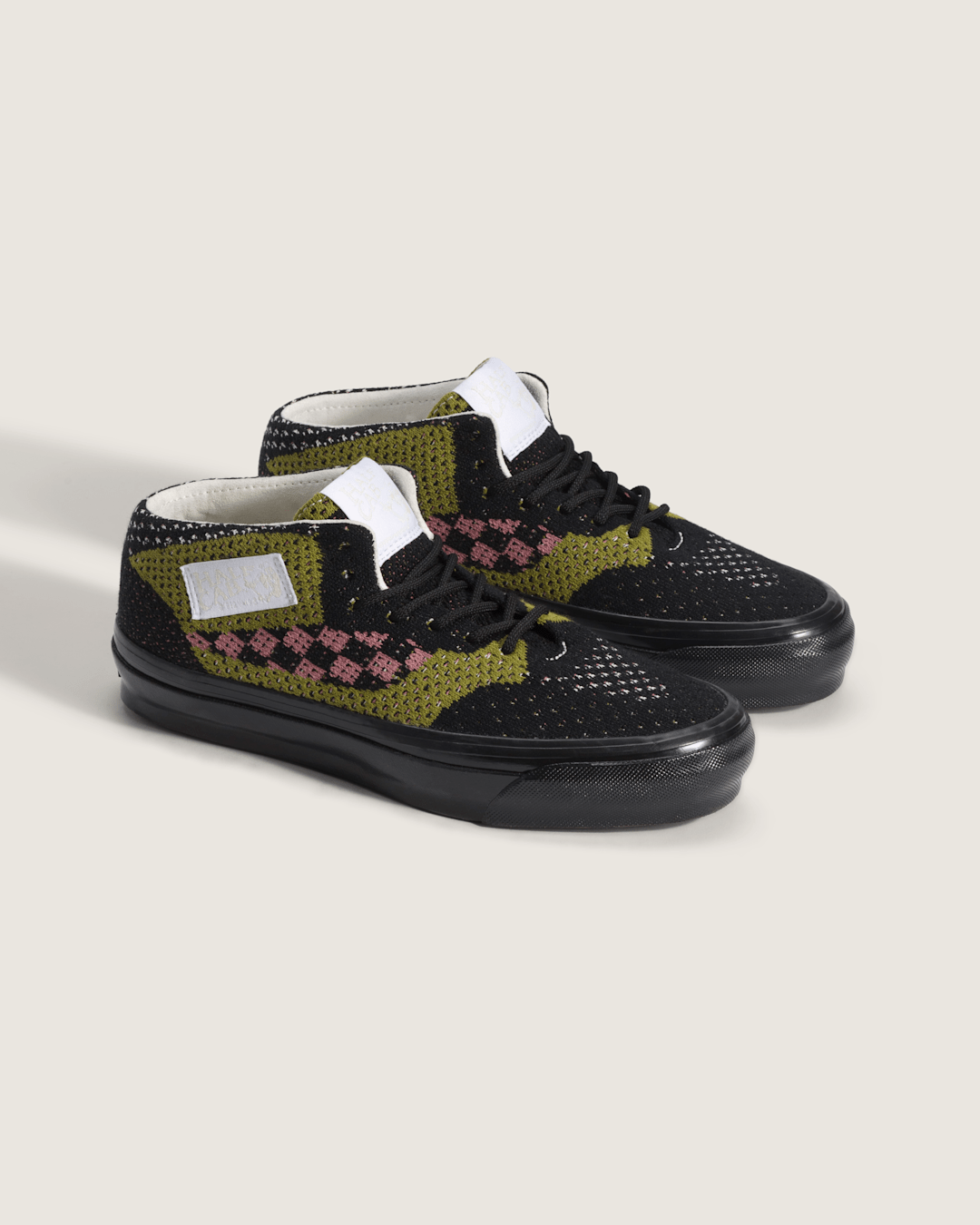 Vans Premium Half Cab Shoe in Black / Aged Green