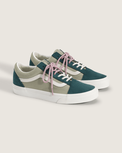 Vans Old Skool Shoe in Pink / Green