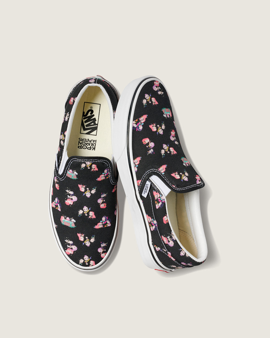 Vans KPop Demon Hunters x Vans Classic Slip-On Shoe in Kpop Demon Hunters Black
