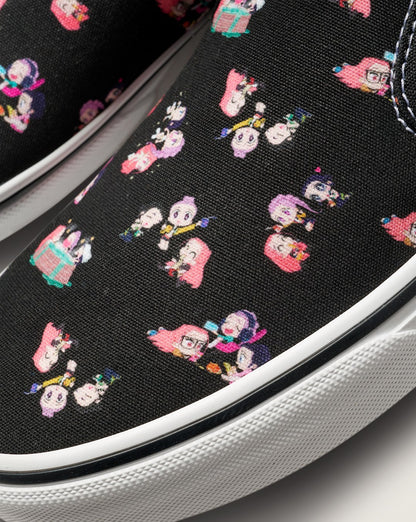 Vans KPop Demon Hunters x Vans Classic Slip-On Shoe in Kpop Demon Hunters Black