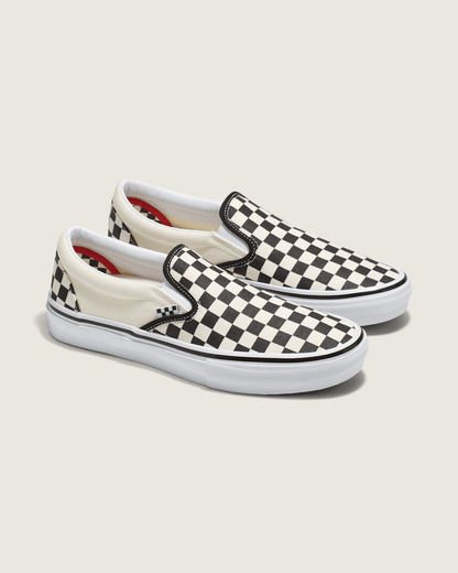 Vans Skate Slip-On Checkerboard Shoe in Checkerboard Black / Off White