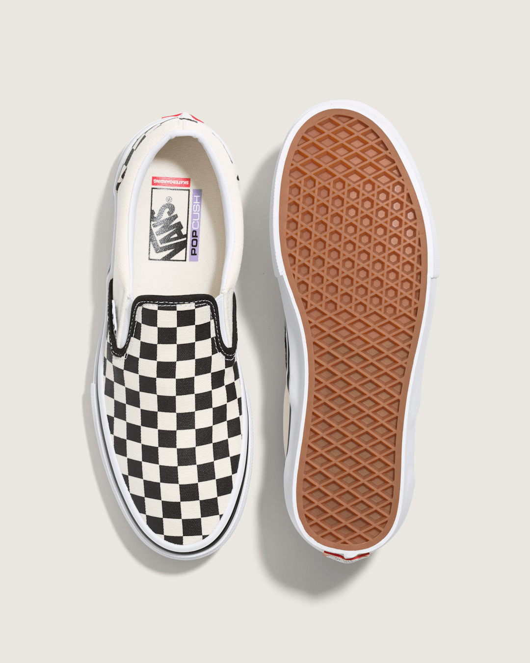 Vans Skate Slip-On Checkerboard Shoe in Checkerboard Black / Off White