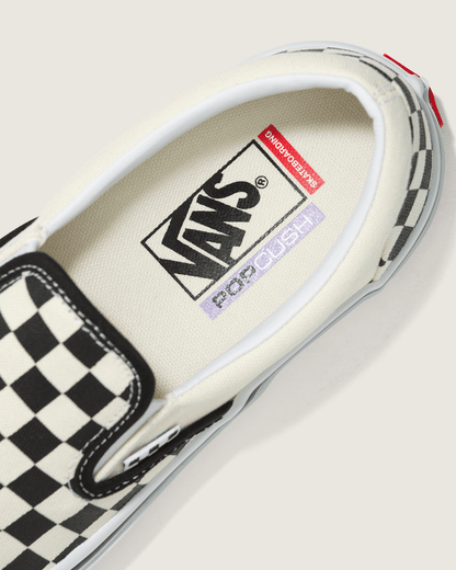 Vans Skate Slip-On Checkerboard Shoe in Checkerboard Black / Off White