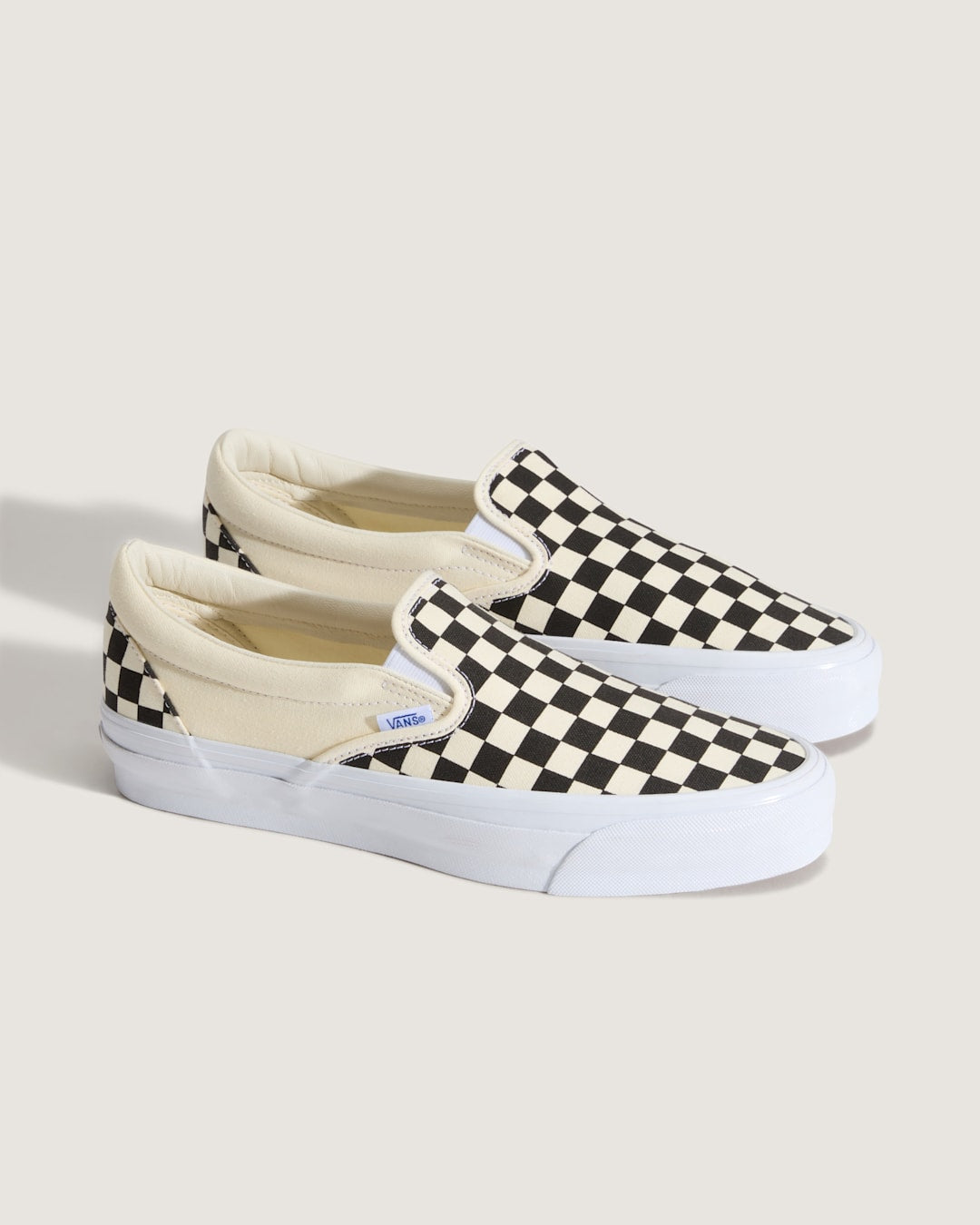 Vans Premium Slip-On Checkerboard Shoe in Checkerboard Black / Off White