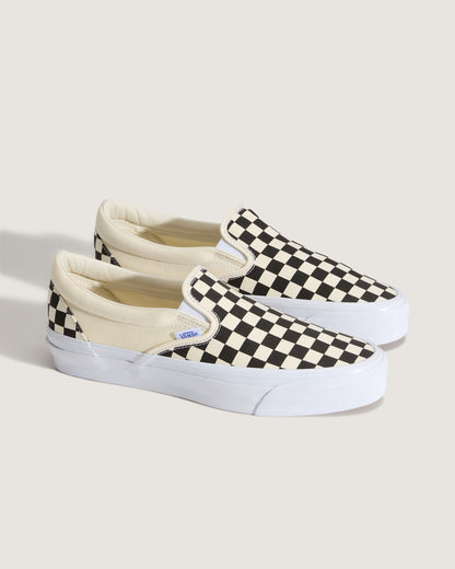 Vans Premium Slip-On Checkerboard Shoe in Checkerboard Black / Off White