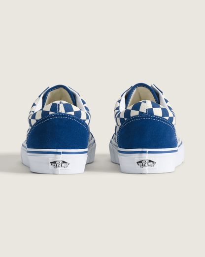 Vans Old Skool Checkerboard Shoe in Checkerboard True Blue / White