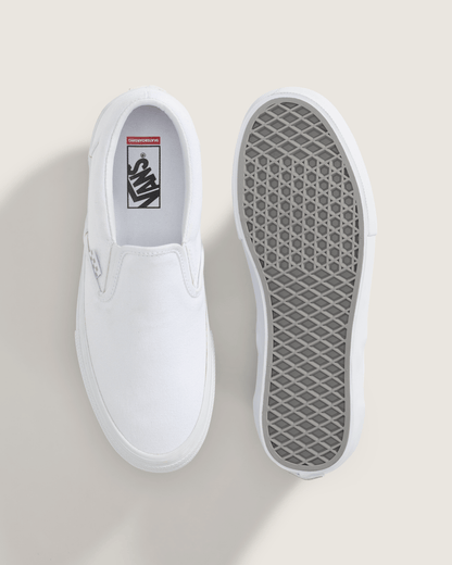 Vans Skate Slip-On True White Skate Shoe