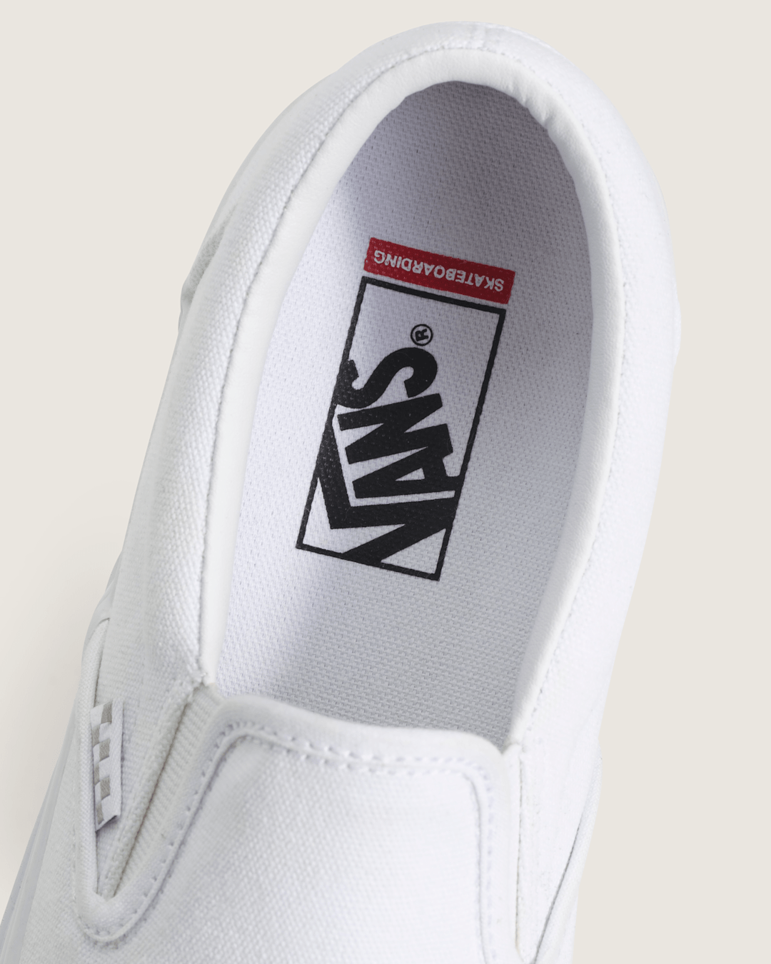 Vans Skate Slip-On True White Skate Shoe