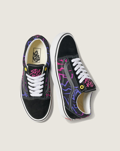 Vans KPop Demon Hunters x Vans Old Skool Shoe in Kpop Demon Hunters Black / Purple