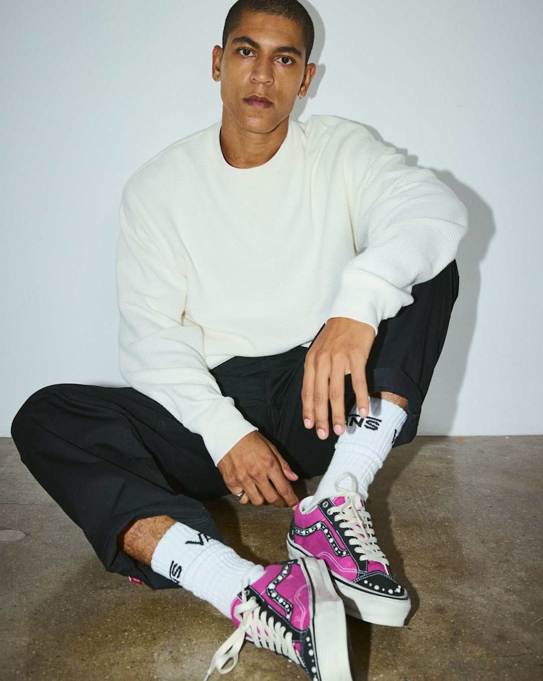 Vans Premium Old Skool 36 Shoe in Fuchsia Red