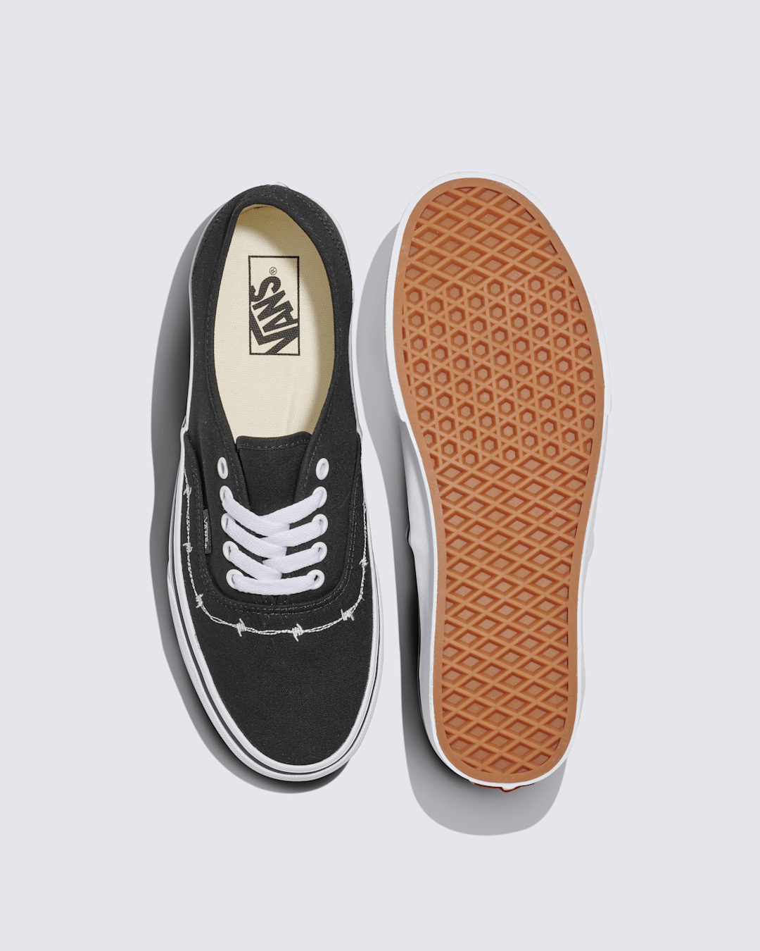 Vans Authentic Shoe in Black / White