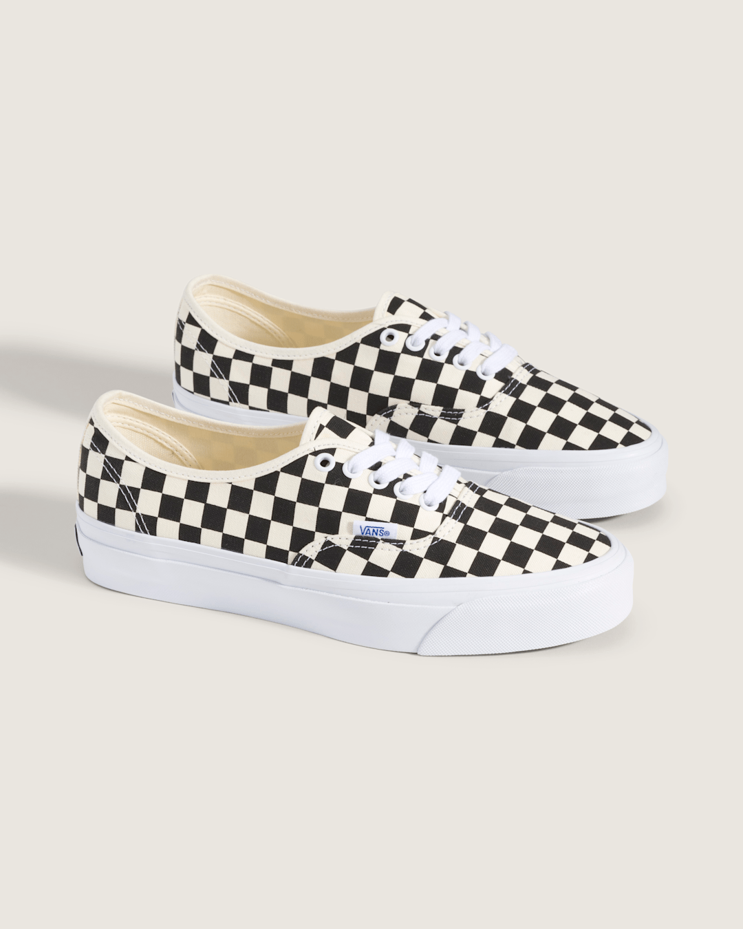 Vans Premium Authentic Checkerboard Shoe in Checkerboard Black / Off White